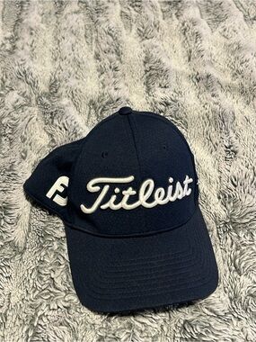 Titleist Navy and White Script Golf Cap